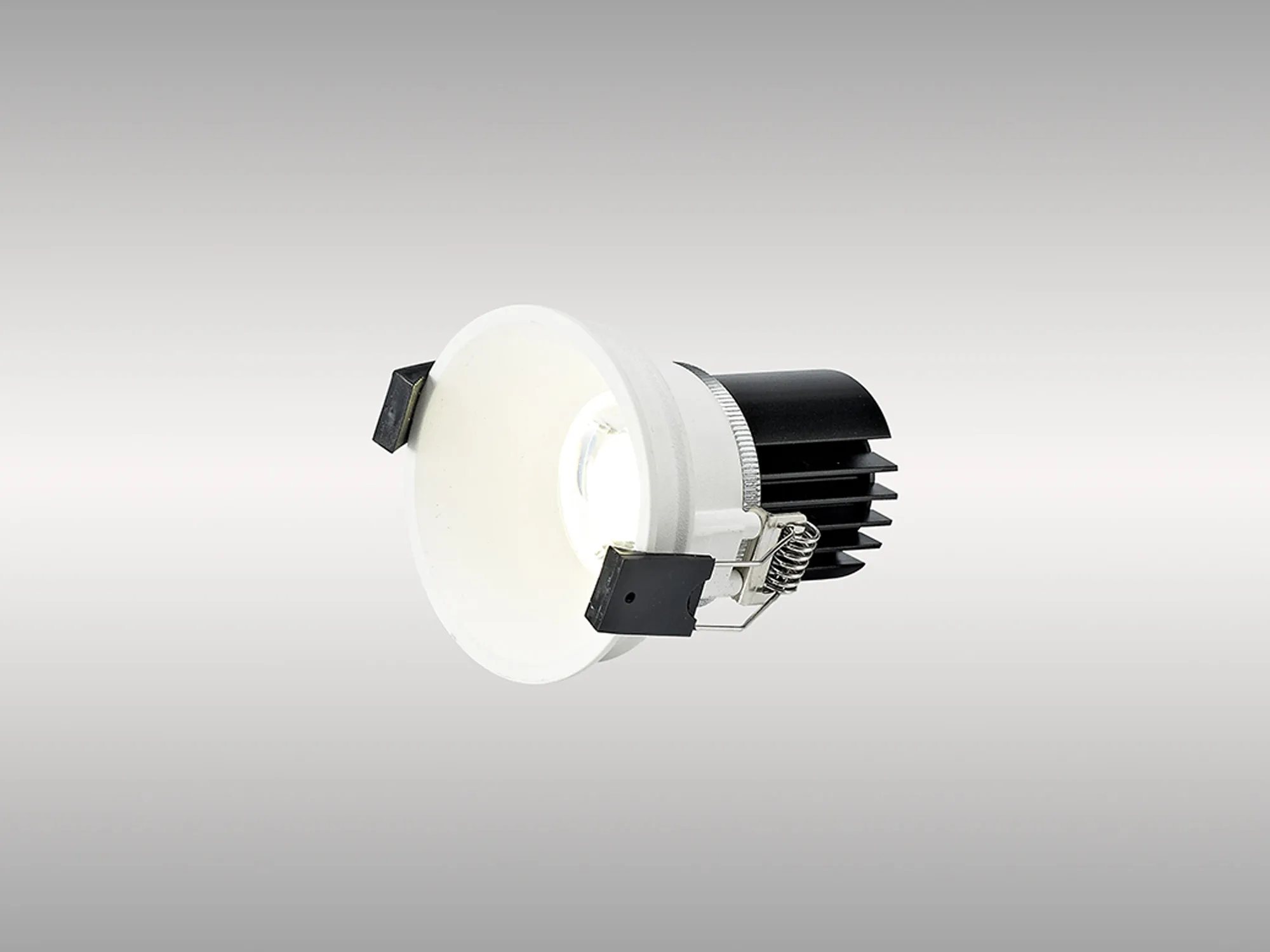 DM201683  Bania 9 Powered by Tridonic  9W 2700K 770lm 36° CRI>90 LED Engine, 250mA White Fixed Recessed Spotlight, IP65